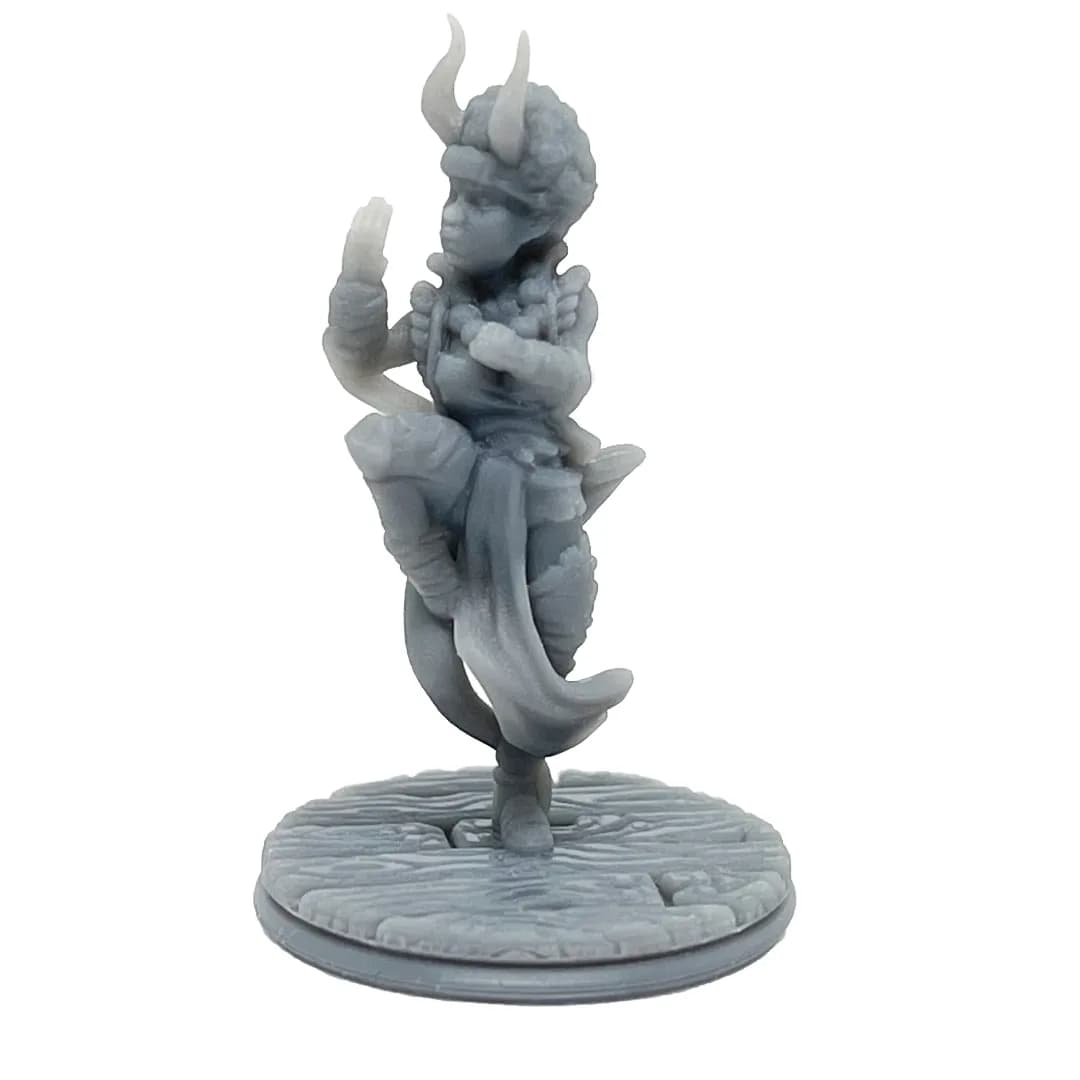 Imagen de #898 A - Tiefling Monje - 25mm