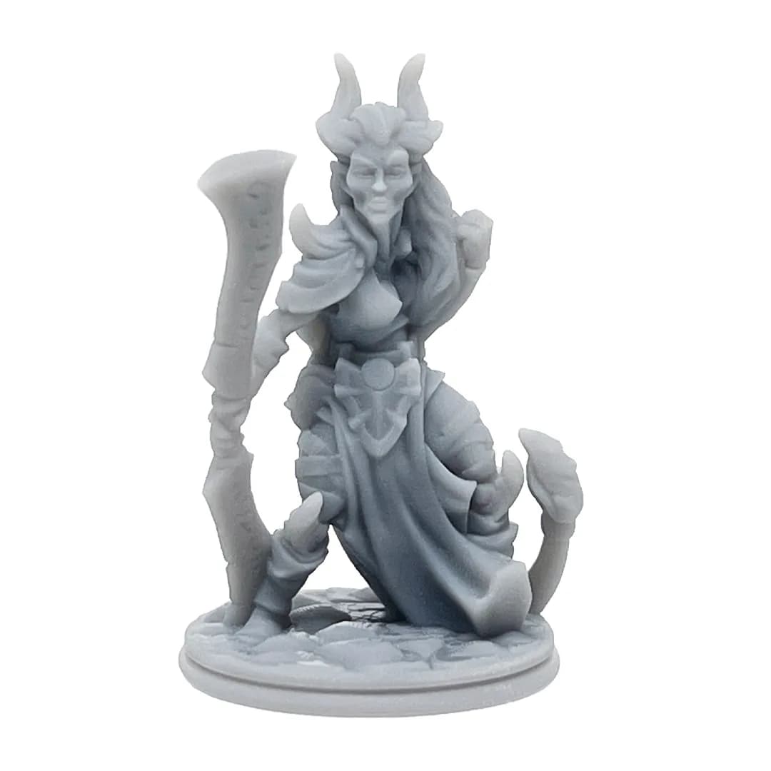 Imagen de #469 A - Tiefling Guerrera - 25mm
