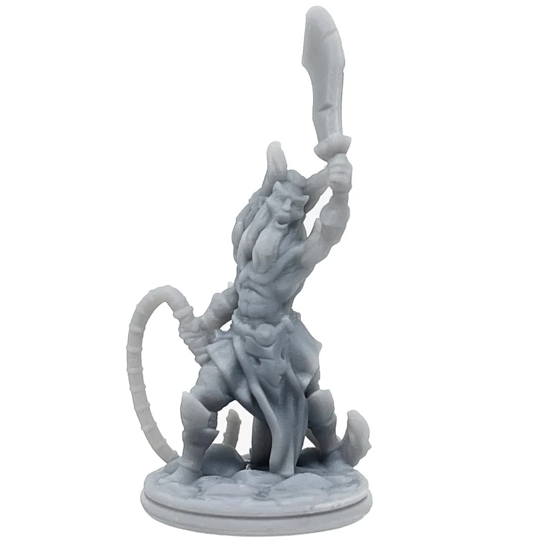 Imagen de #466 A - Tiefling Guerrero - 25mm