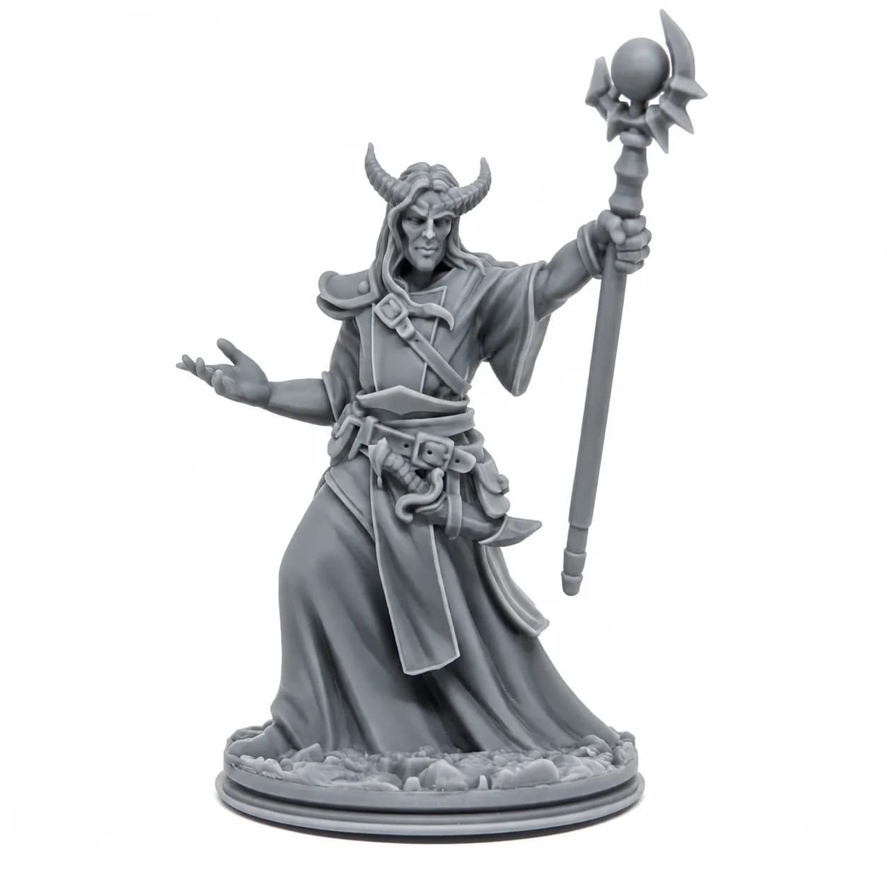 Imagen de #627 A - Tiefling Brujo - 25mm