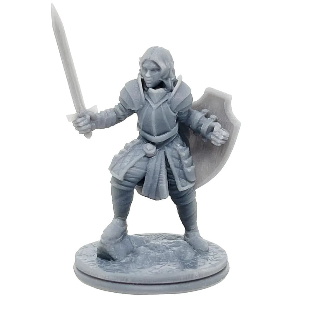 Imagen de #628 A - Humana Paladín - 25mm