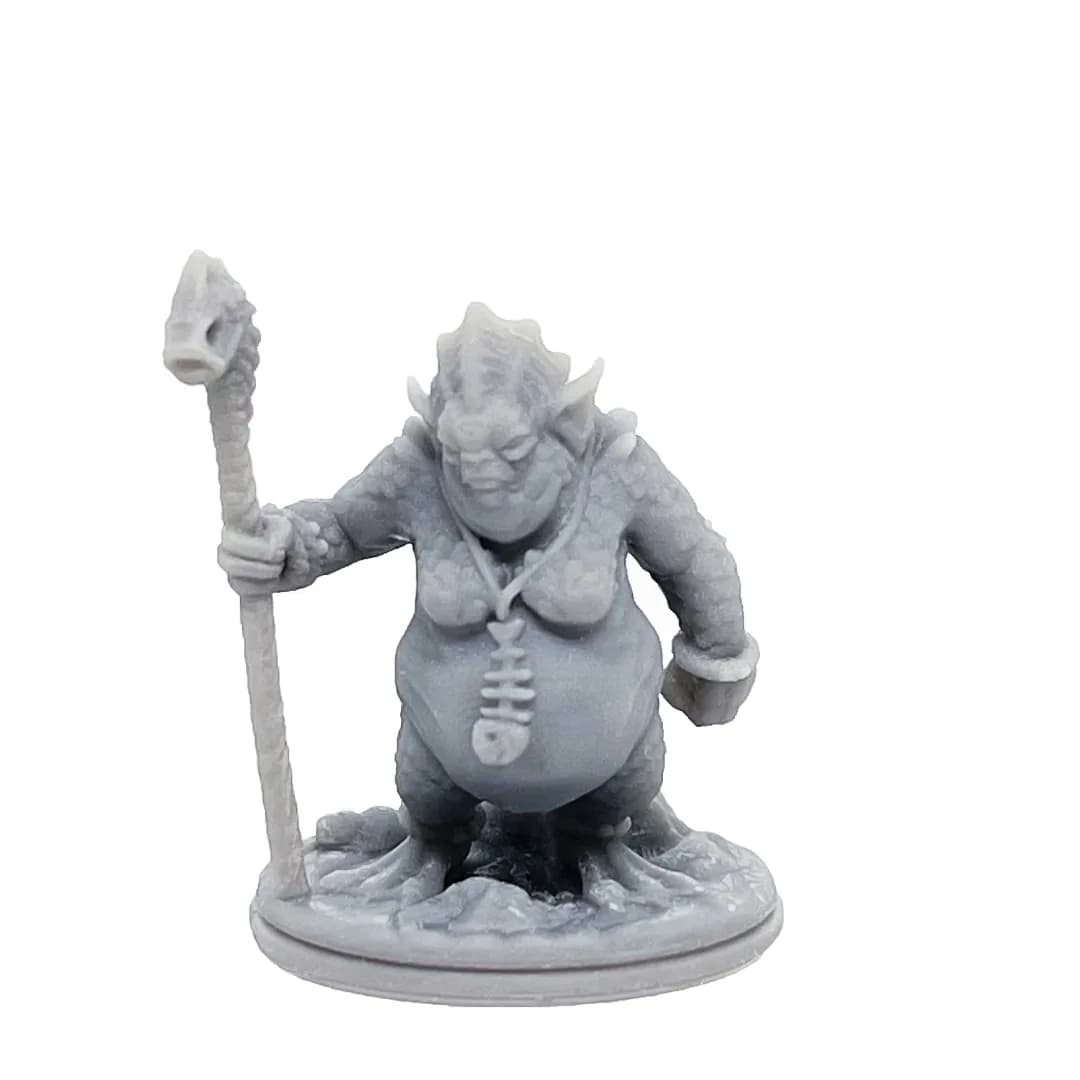 Imagen de #056 A - Sahuagin Priestess - 25mm